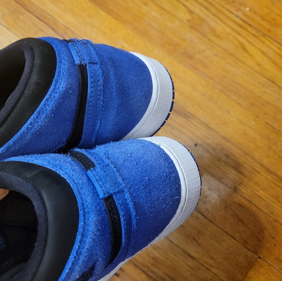 Jordan Big Kid's Air 1 Retro High OG Black/Royal Blue-White Size 6.5Y FD1437-042 - Picture 5 of 16